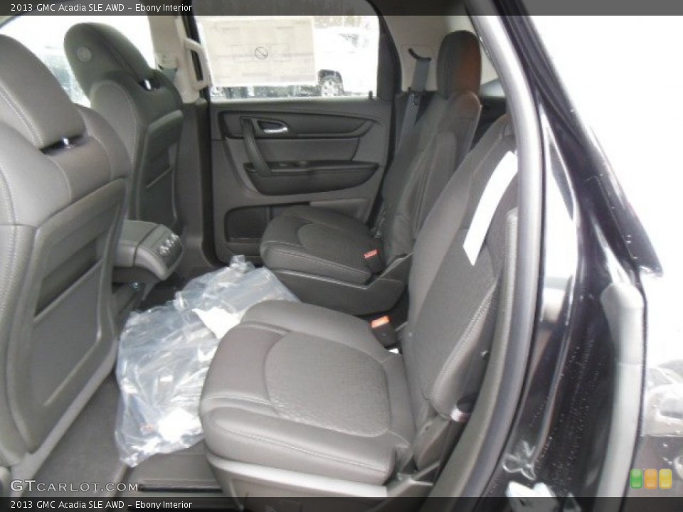 Ebony Interior Rear Seat for the 2013 GMC Acadia SLE AWD #77629189