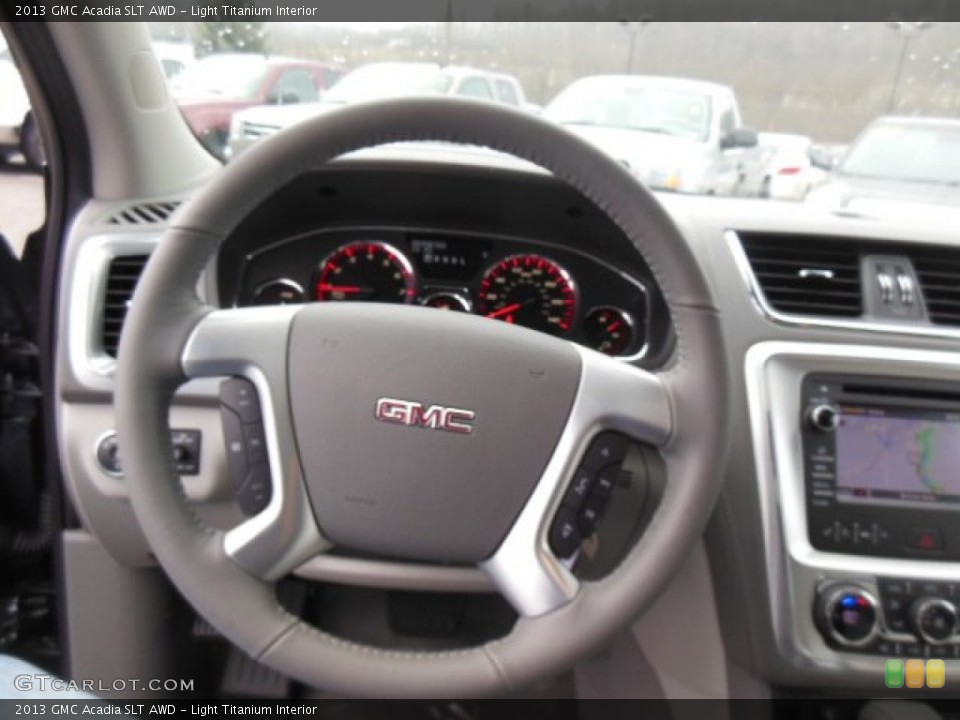 Light Titanium Interior Steering Wheel for the 2013 GMC Acadia SLT AWD #77629554