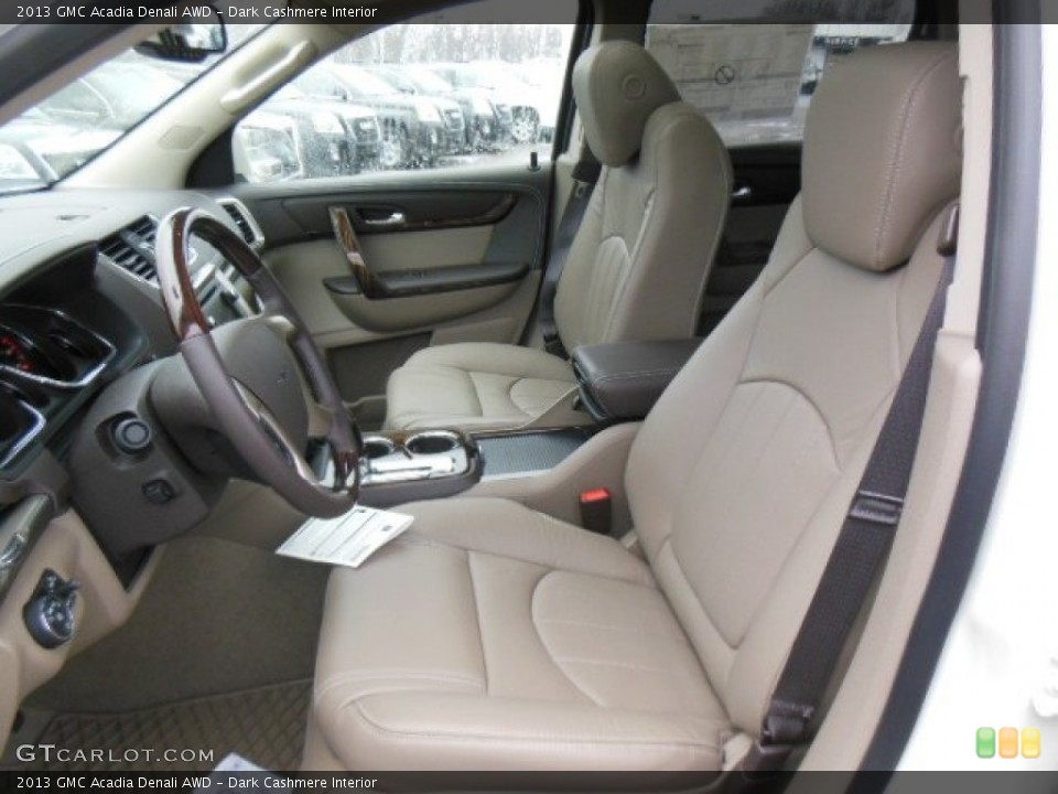 Dark Cashmere Interior Photo for the 2013 GMC Acadia Denali AWD #77629997