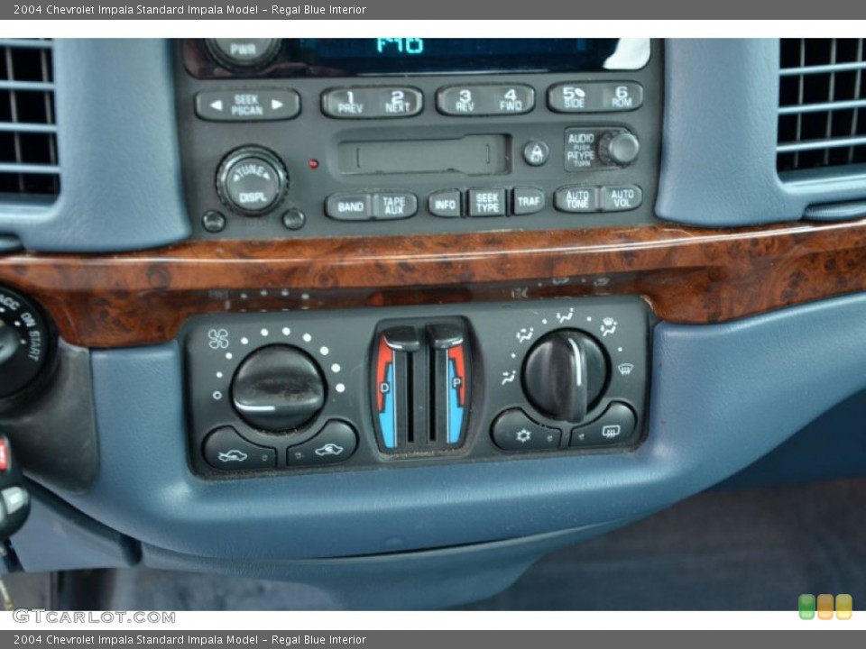 Regal Blue Interior Controls for the 2004 Chevrolet Impala  #77630093