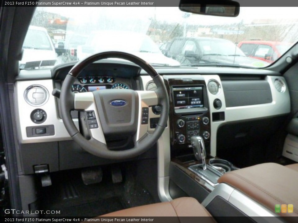 Platinum Unique Pecan Leather Interior Dashboard for the 2013 Ford F150 Platinum SuperCrew 4x4 #77630759