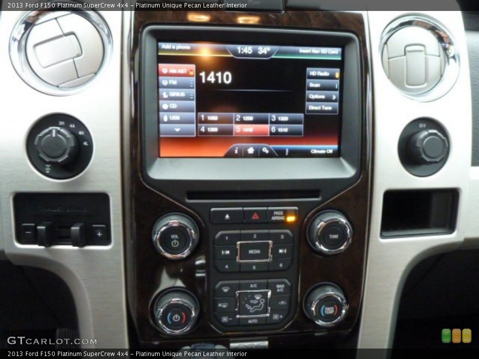 Platinum Unique Pecan Leather Interior Controls for the 2013 Ford F150 Platinum SuperCrew 4x4 #77630771