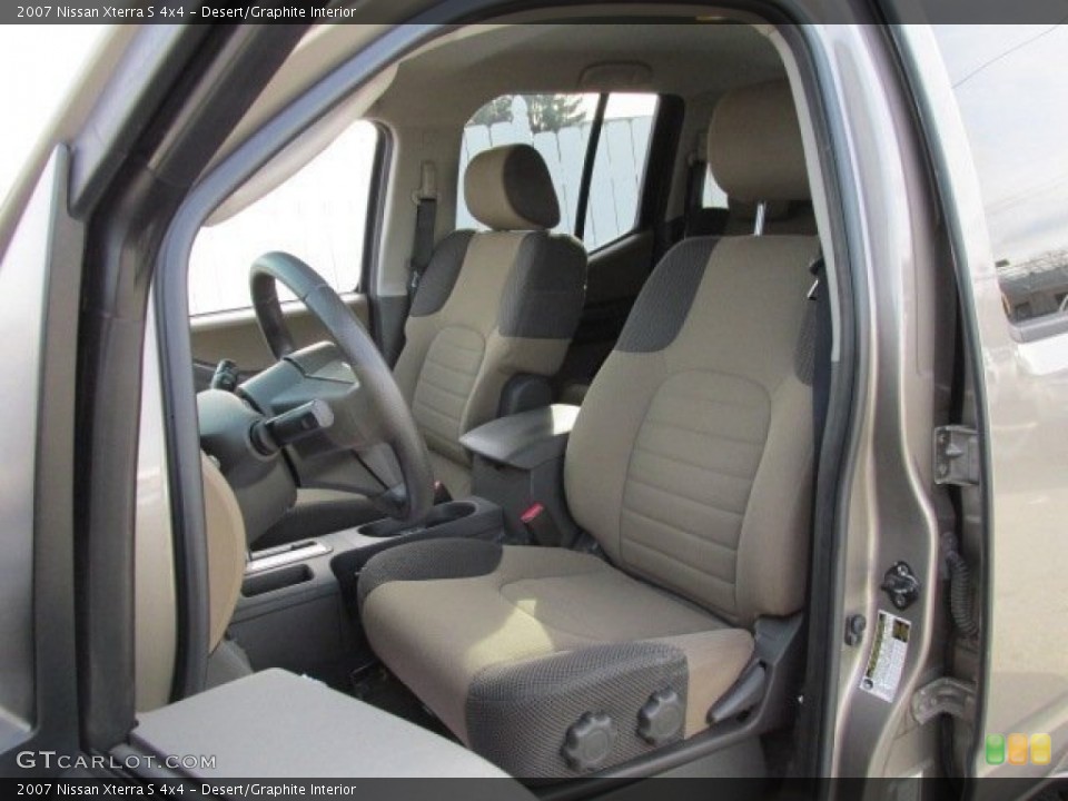 Desert/Graphite Interior Front Seat for the 2007 Nissan Xterra S 4x4 #77631313