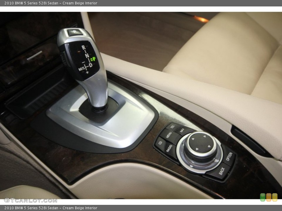 Cream Beige Interior Transmission for the 2010 BMW 5 Series 528i Sedan #77631511