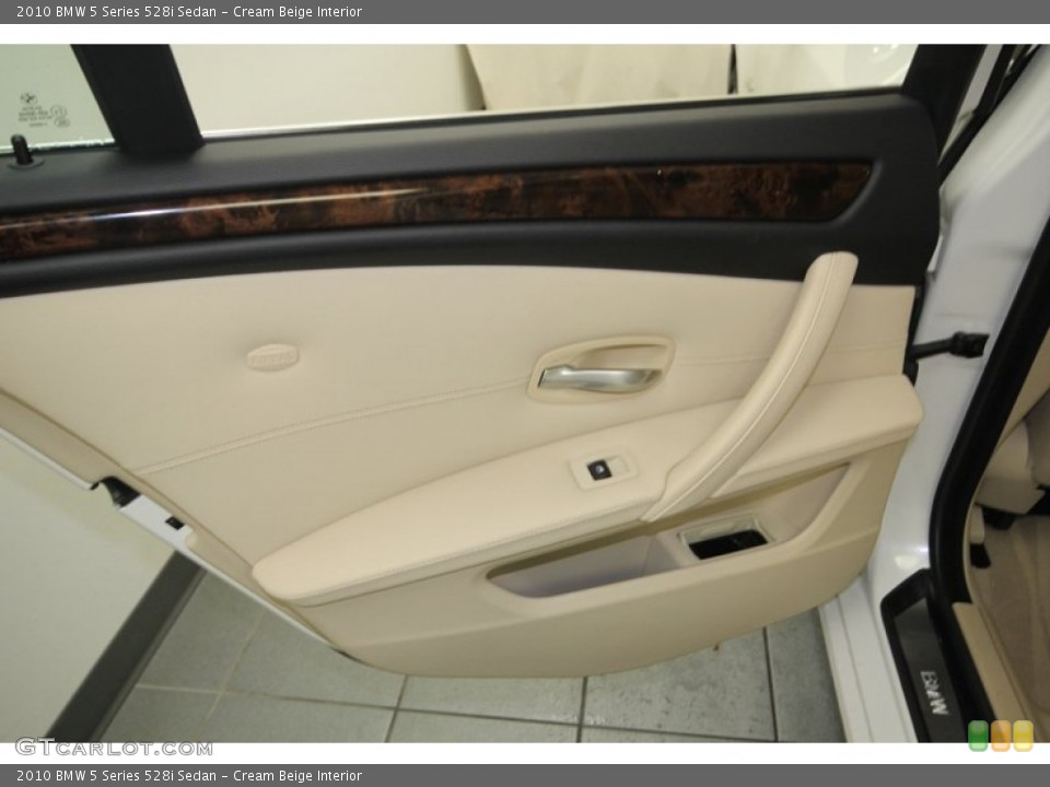 Cream Beige Interior Door Panel for the 2010 BMW 5 Series 528i Sedan #77631622