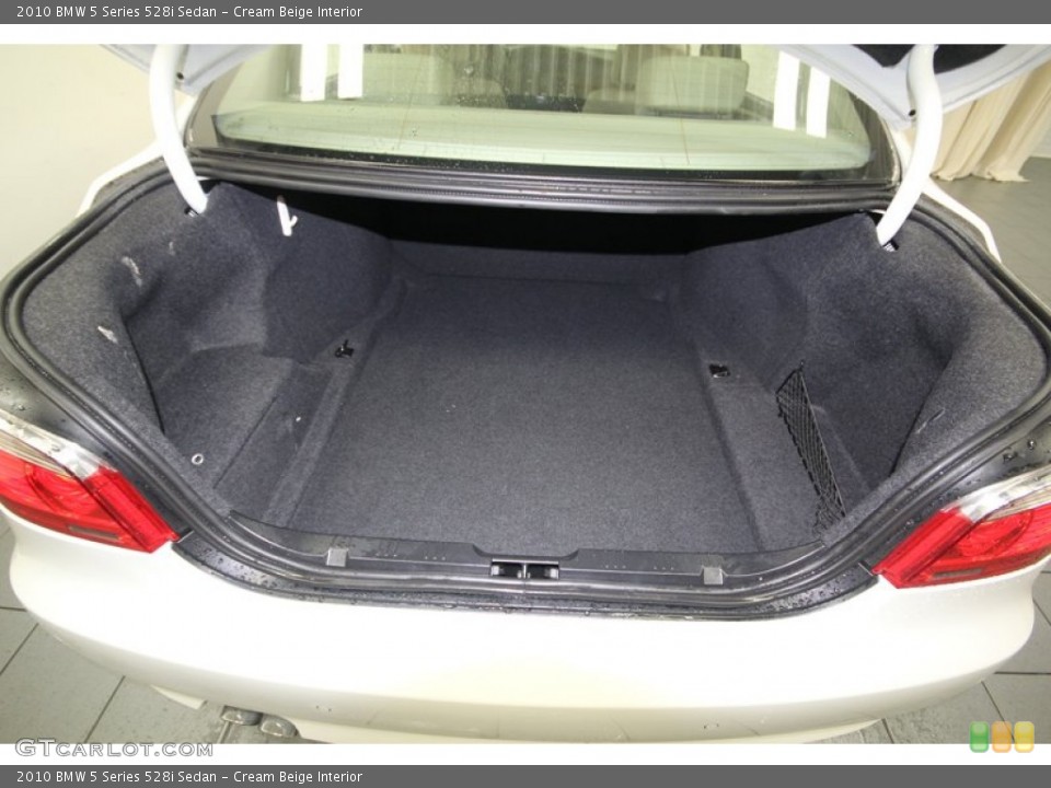 Cream Beige Interior Trunk for the 2010 BMW 5 Series 528i Sedan #77631691