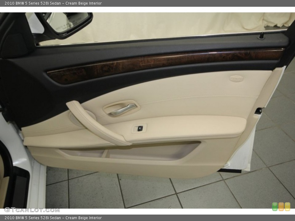 Cream Beige Interior Door Panel for the 2010 BMW 5 Series 528i Sedan #77631784