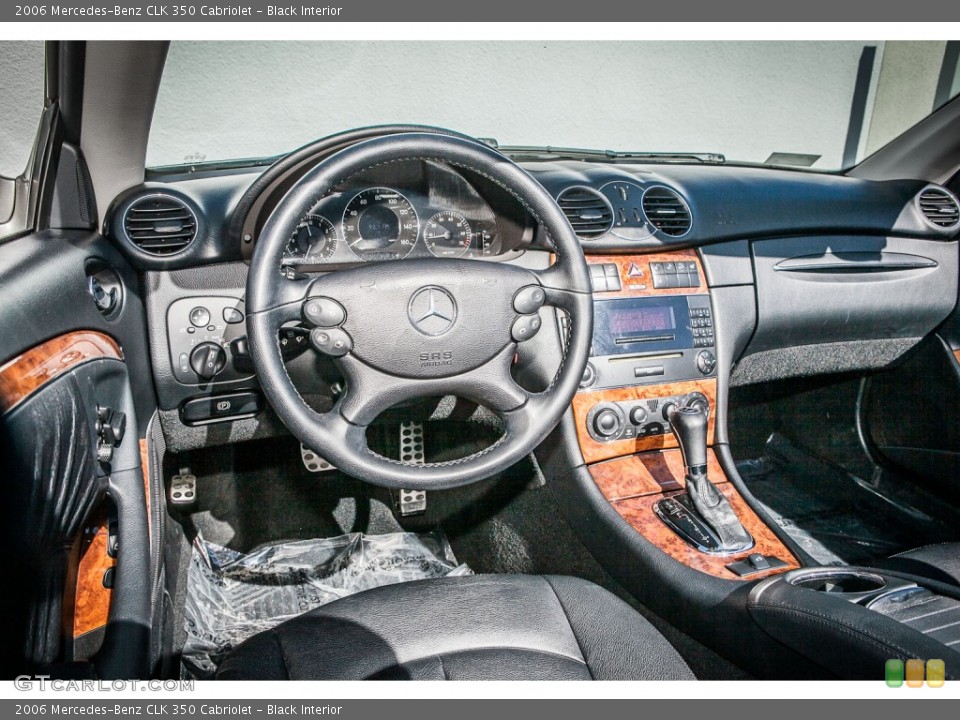 Black Interior Dashboard for the 2006 Mercedes-Benz CLK 350 Cabriolet #77633275