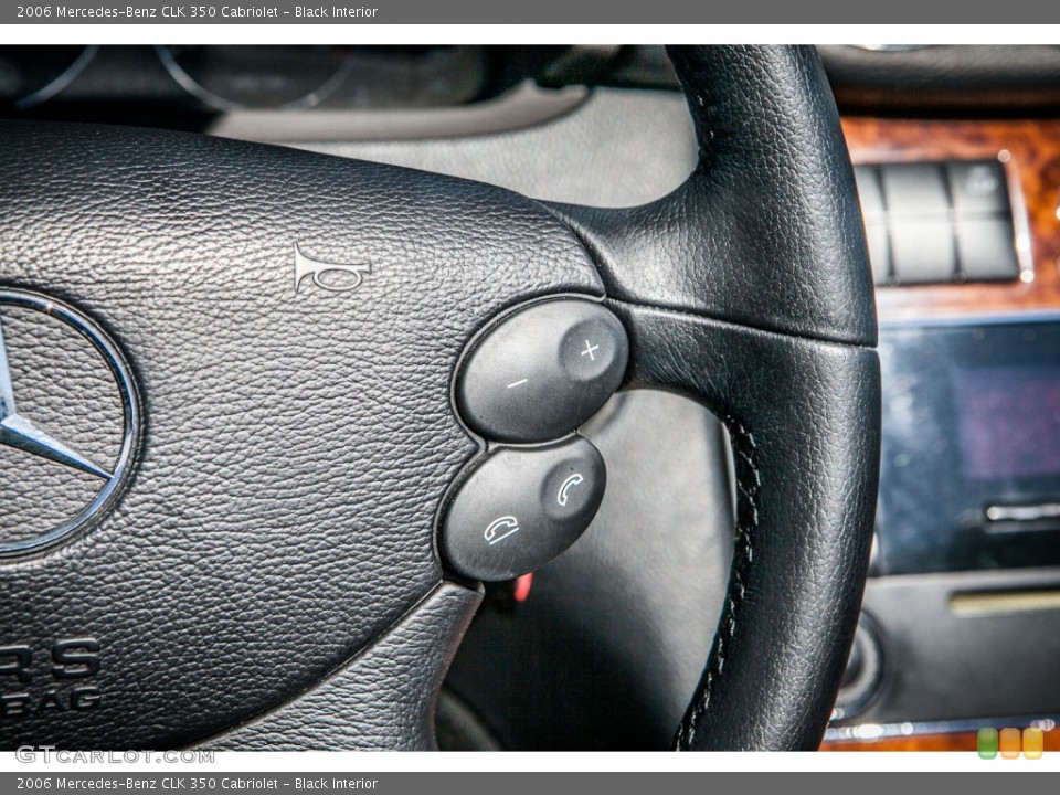 Black Interior Controls for the 2006 Mercedes-Benz CLK 350 Cabriolet #77633497