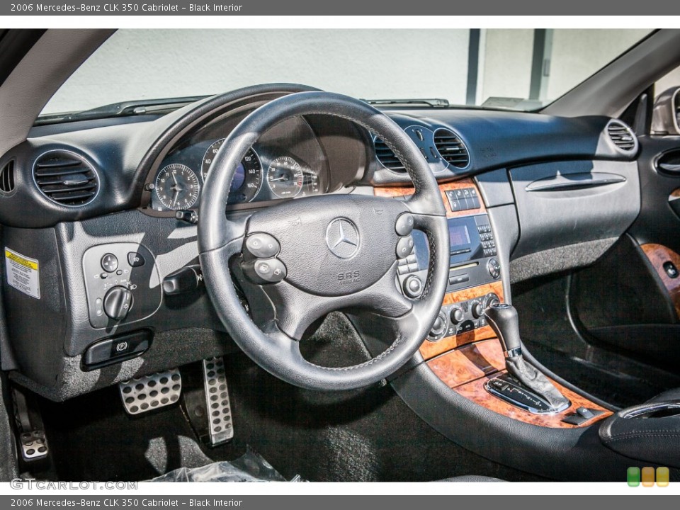Black Interior Dashboard for the 2006 Mercedes-Benz CLK 350 Cabriolet #77633539