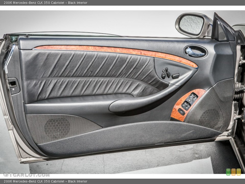 Black Interior Door Panel for the 2006 Mercedes-Benz CLK 350 Cabriolet #77633557