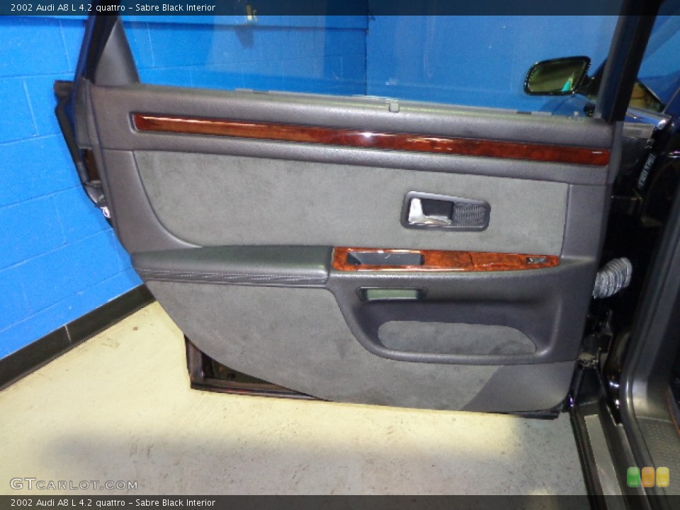 Sabre Black Interior Door Panel for the 2002 Audi A8 L 4.2 quattro #77633746