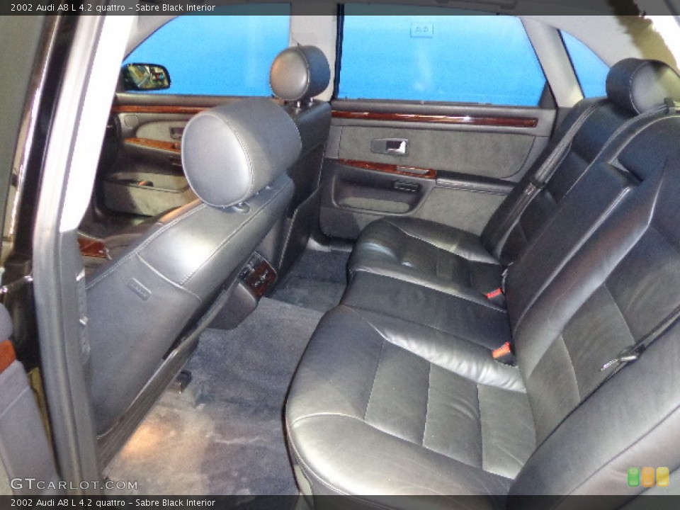 Sabre Black Interior Rear Seat for the 2002 Audi A8 L 4.2 quattro #77633872