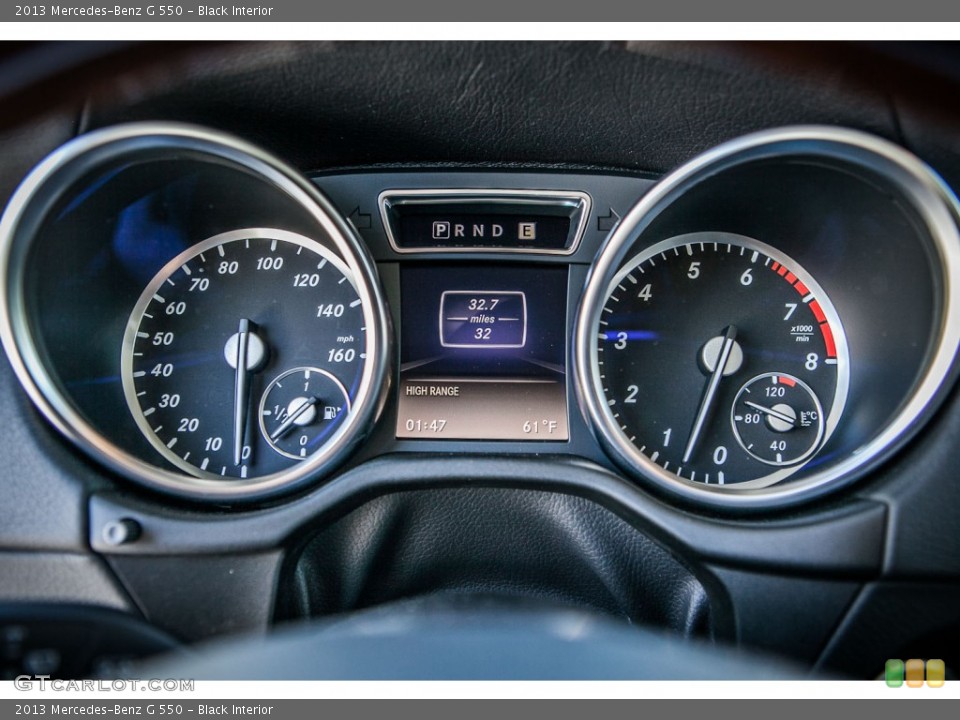 Black Interior Gauges for the 2013 Mercedes-Benz G 550 #77634010