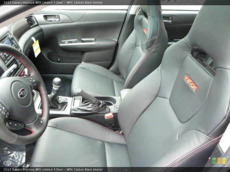 WRX Carbon Black Interior Photo for the 2013 Subaru Impreza WRX Limited 4 Door #77634781