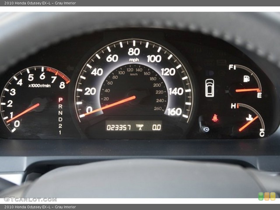 Gray Interior Gauges for the 2010 Honda Odyssey EX-L #77636175