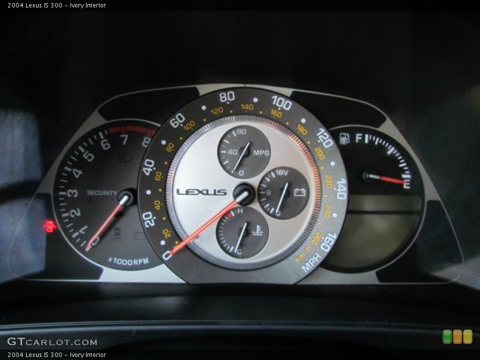 Ivory Interior Gauges for the 2004 Lexus IS 300 #77636847