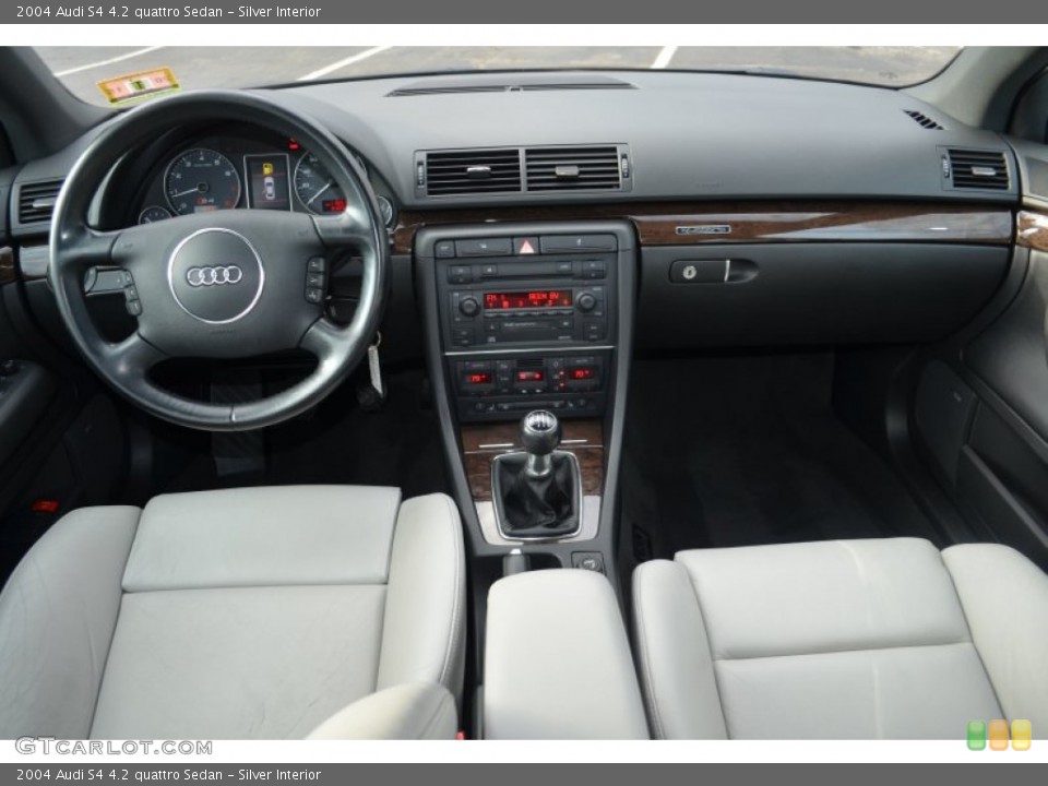 Silver Interior Dashboard for the 2004 Audi S4 4.2 quattro Sedan #77637688