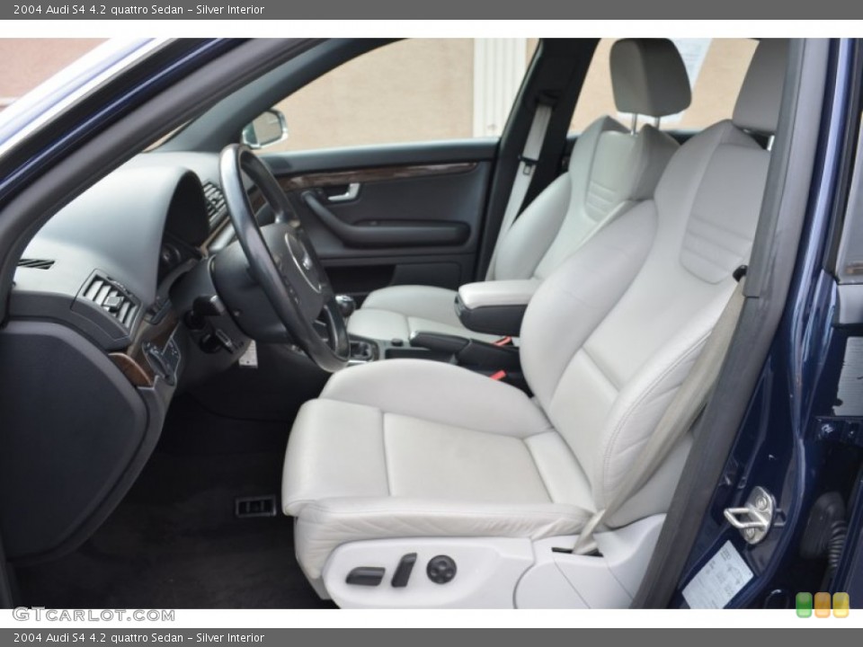 Silver Interior Front Seat for the 2004 Audi S4 4.2 quattro Sedan #77637715