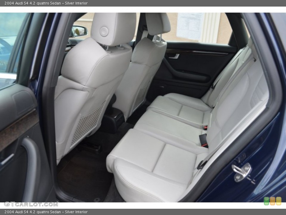 Silver Interior Rear Seat for the 2004 Audi S4 4.2 quattro Sedan #77637738
