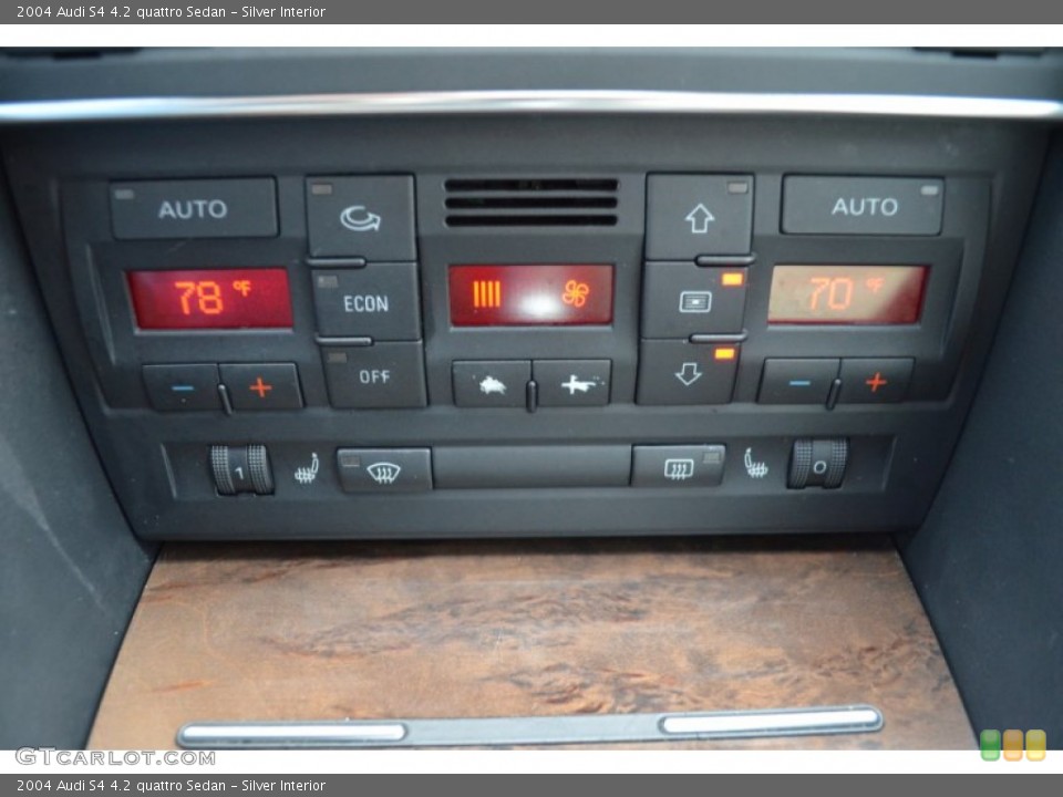 Silver Interior Controls for the 2004 Audi S4 4.2 quattro Sedan #77637864