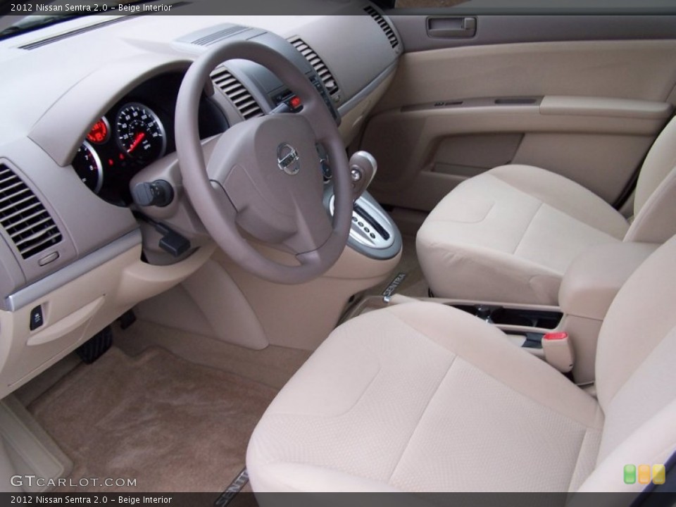 Beige Interior Prime Interior for the 2012 Nissan Sentra 2.0 #77637940