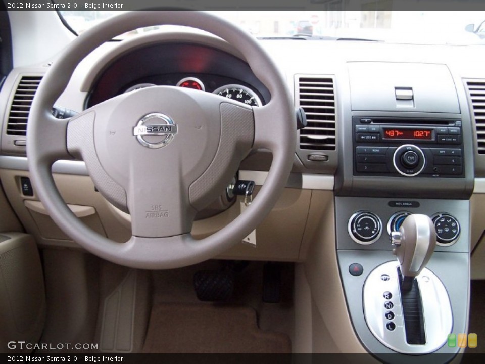 Beige Interior Dashboard for the 2012 Nissan Sentra 2.0 #77638043