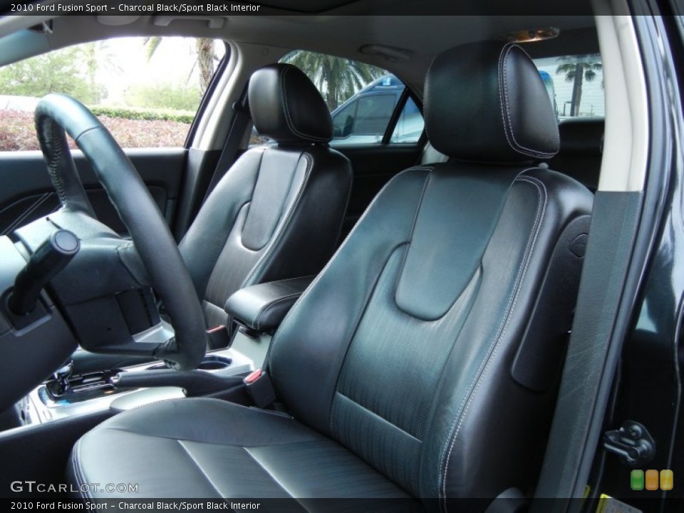 Charcoal Black/Sport Black Interior Front Seat for the 2010 Ford Fusion Sport #77639382