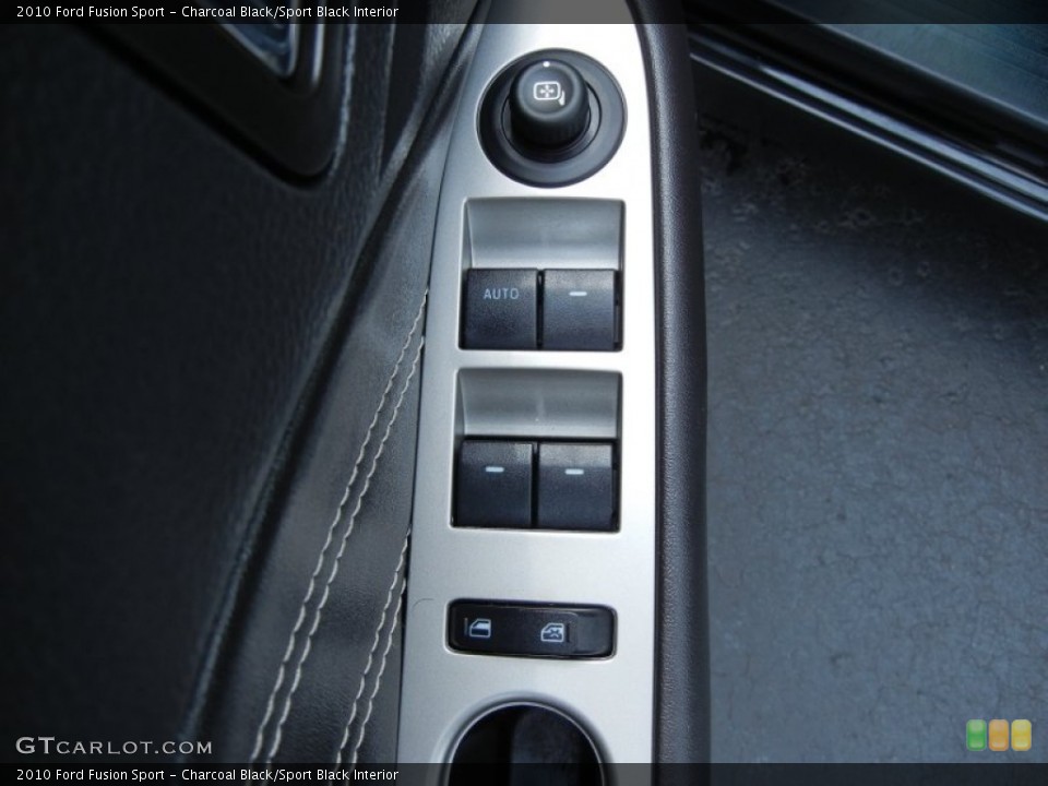 Charcoal Black/Sport Black Interior Controls for the 2010 Ford Fusion Sport #77639406