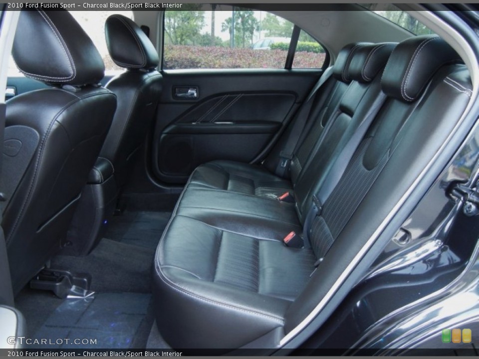 Charcoal Black/Sport Black Interior Rear Seat for the 2010 Ford Fusion Sport #77639430