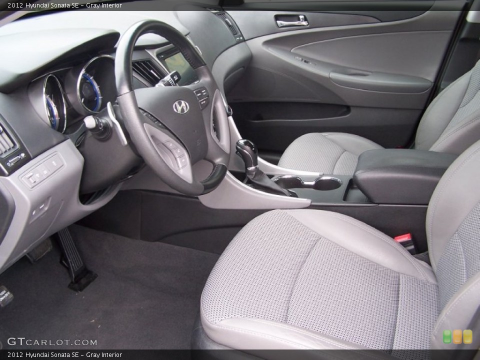Gray Interior Prime Interior for the 2012 Hyundai Sonata SE #77639550