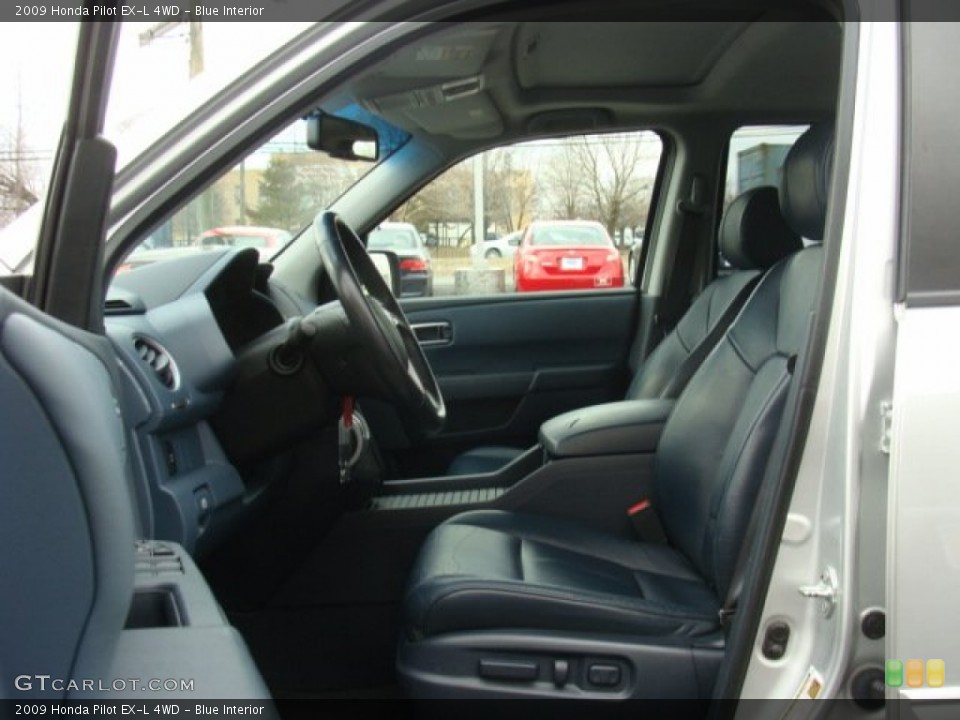 Blue Interior Front Seat for the 2009 Honda Pilot EX-L 4WD #77639646