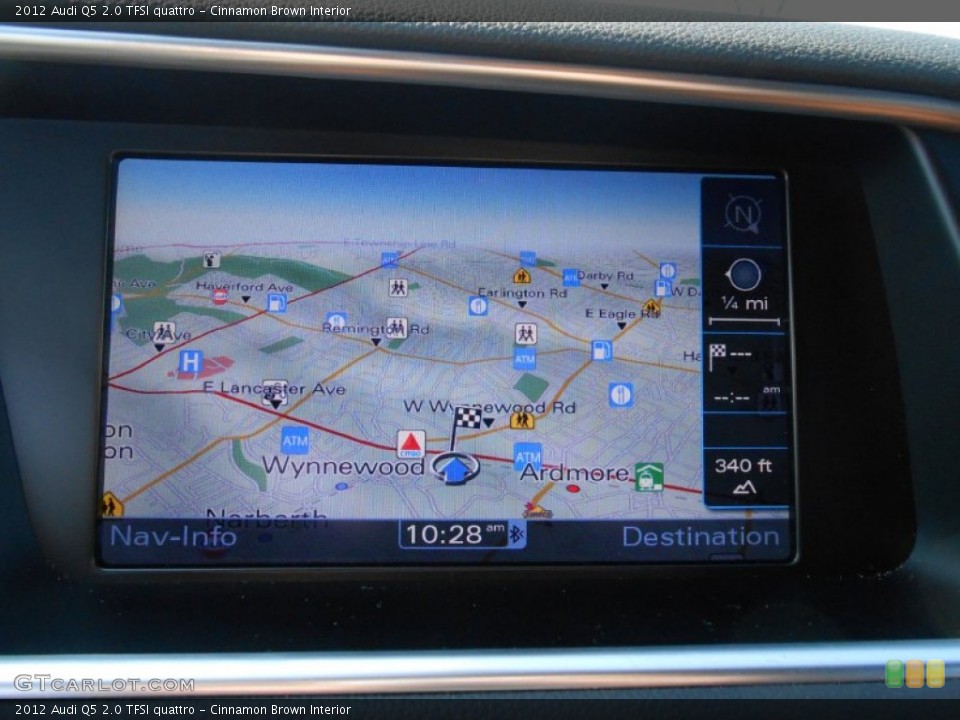Cinnamon Brown Interior Navigation for the 2012 Audi Q5 2.0 TFSI quattro #77639865