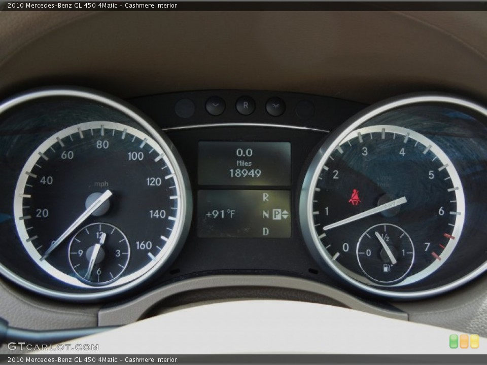 Cashmere Interior Gauges for the 2010 Mercedes-Benz GL 450 4Matic #77640384
