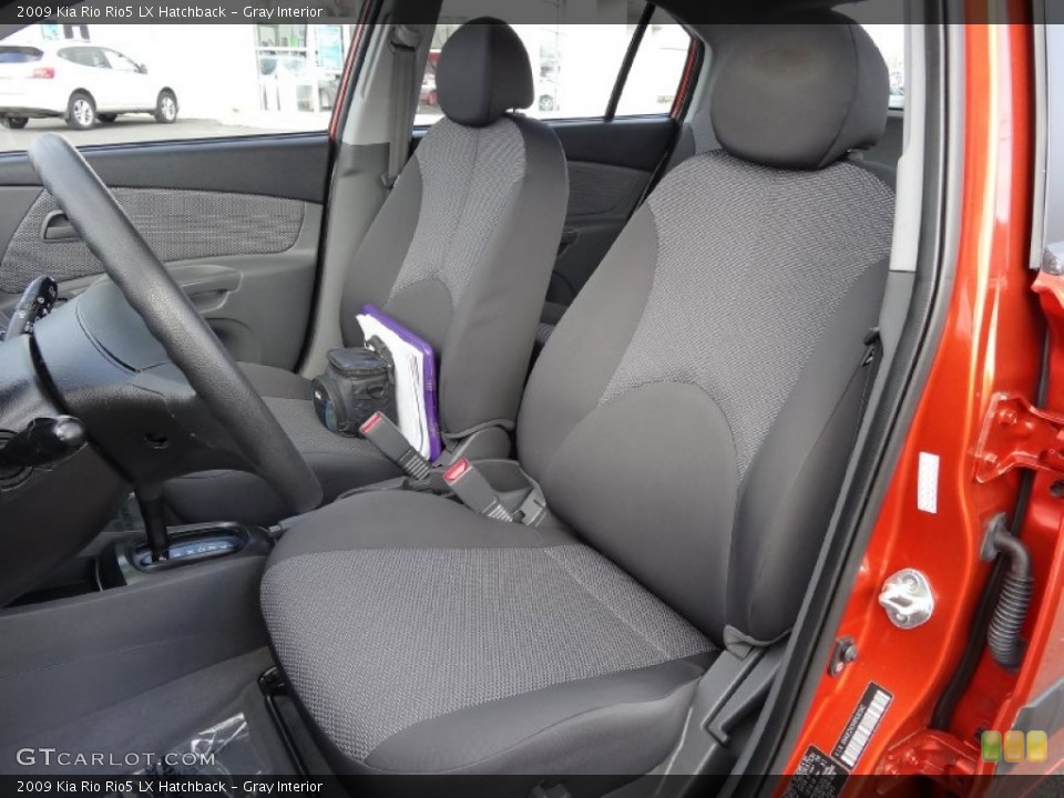 Gray Interior Front Seat for the 2009 Kia Rio Rio5 LX Hatchback #77640478