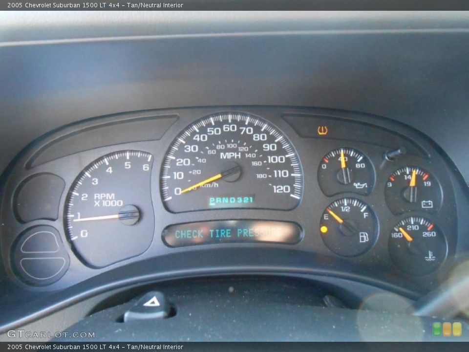 Tan/Neutral Interior Gauges for the 2005 Chevrolet Suburban 1500 LT 4x4 #77640684