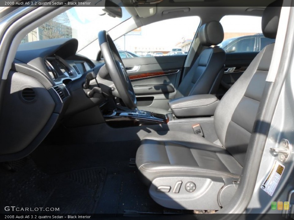 Black Interior Front Seat for the 2008 Audi A6 3.2 quattro Sedan #77640954