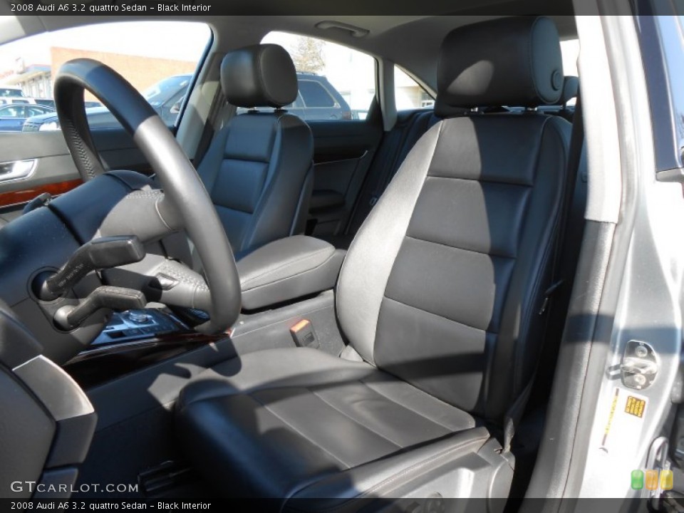 Black Interior Front Seat for the 2008 Audi A6 3.2 quattro Sedan #77640978