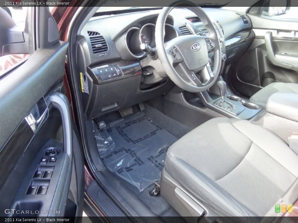 Black Interior Prime Interior for the 2011 Kia Sorento LX #77641764