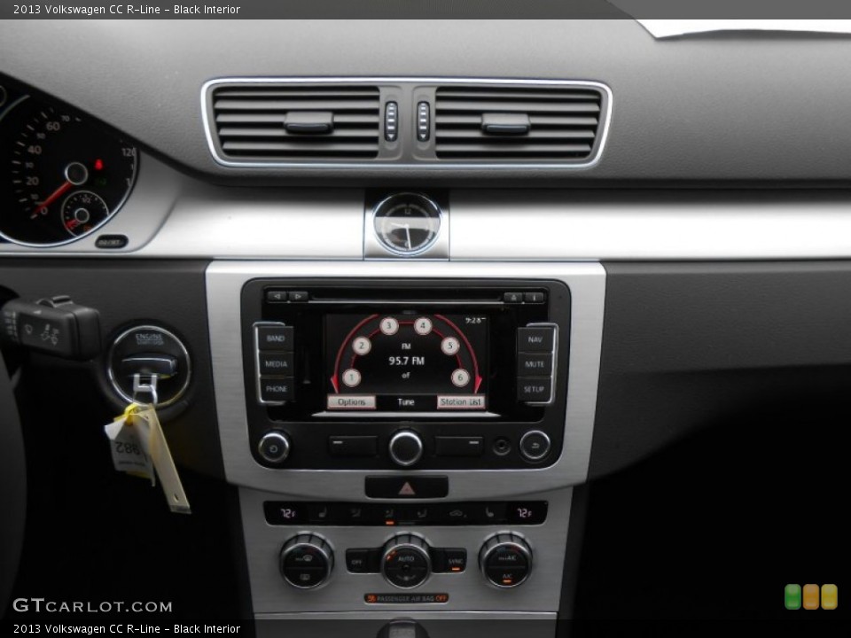 Black Interior Controls for the 2013 Volkswagen CC R-Line #77641908