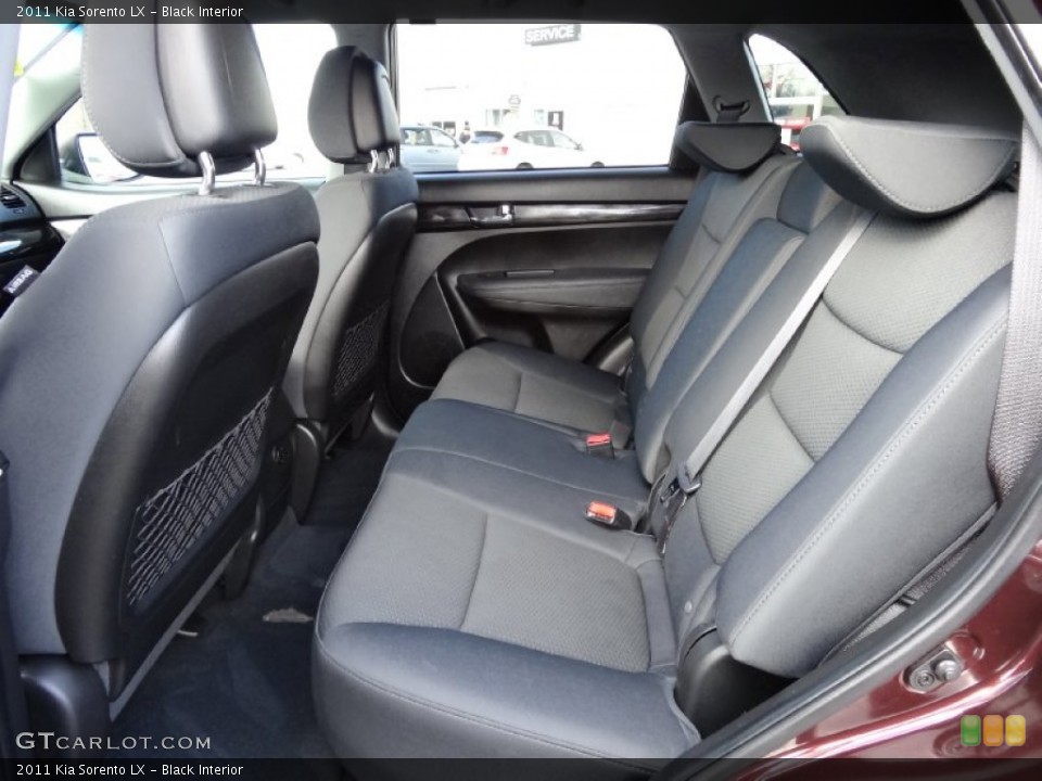 Black Interior Rear Seat for the 2011 Kia Sorento LX #77641973