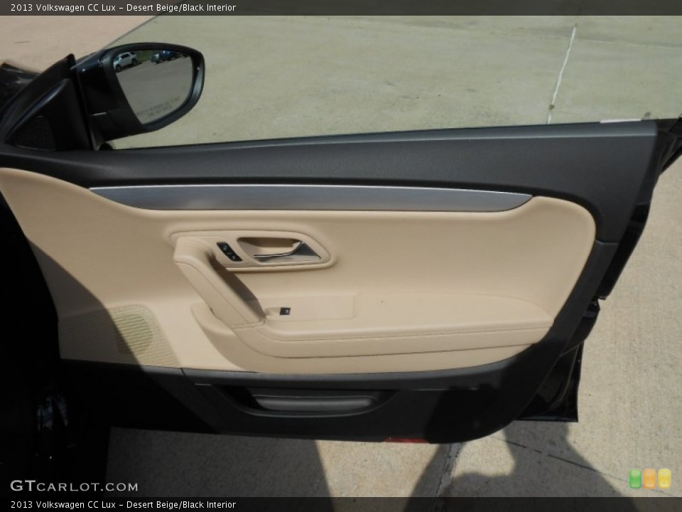 Desert Beige/Black Interior Door Panel for the 2013 Volkswagen CC Lux #77642394