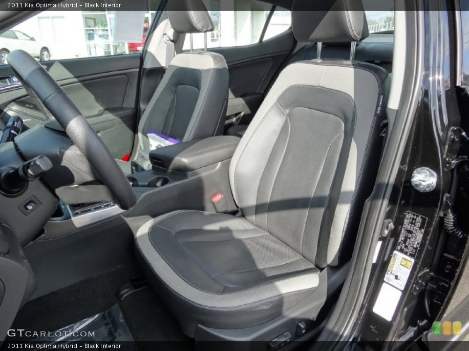 Black Interior Front Seat for the 2011 Kia Optima Hybrid #77642571