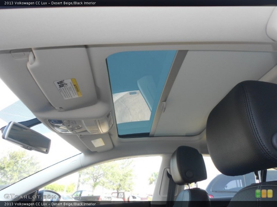 Desert Beige/Black Interior Sunroof for the 2013 Volkswagen CC Lux #77642667
