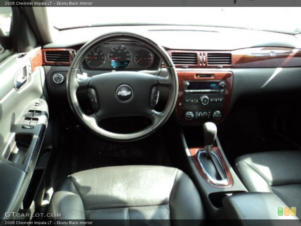 Ebony Black Interior Dashboard for the 2008 Chevrolet Impala LT #77642706