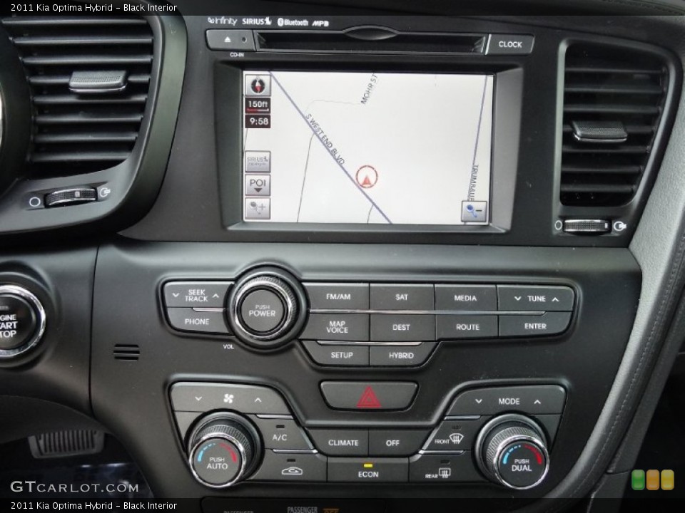 Black Interior Controls for the 2011 Kia Optima Hybrid #77642815