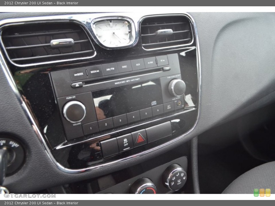 Black Interior Controls for the 2012 Chrysler 200 LX Sedan #77643438