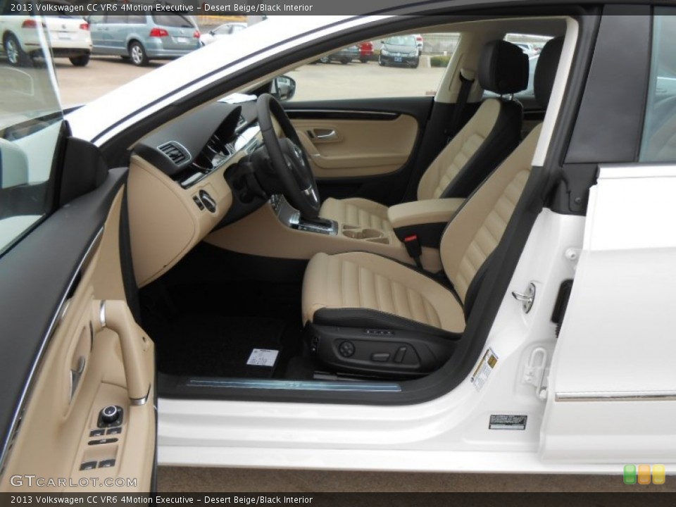Desert Beige/Black Interior Photo for the 2013 Volkswagen CC VR6 4Motion Executive #77643510