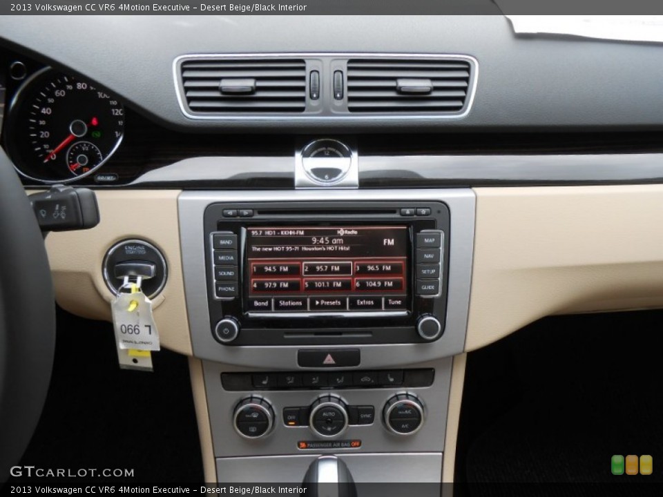 Desert Beige/Black Interior Controls for the 2013 Volkswagen CC VR6 4Motion Executive #77643654