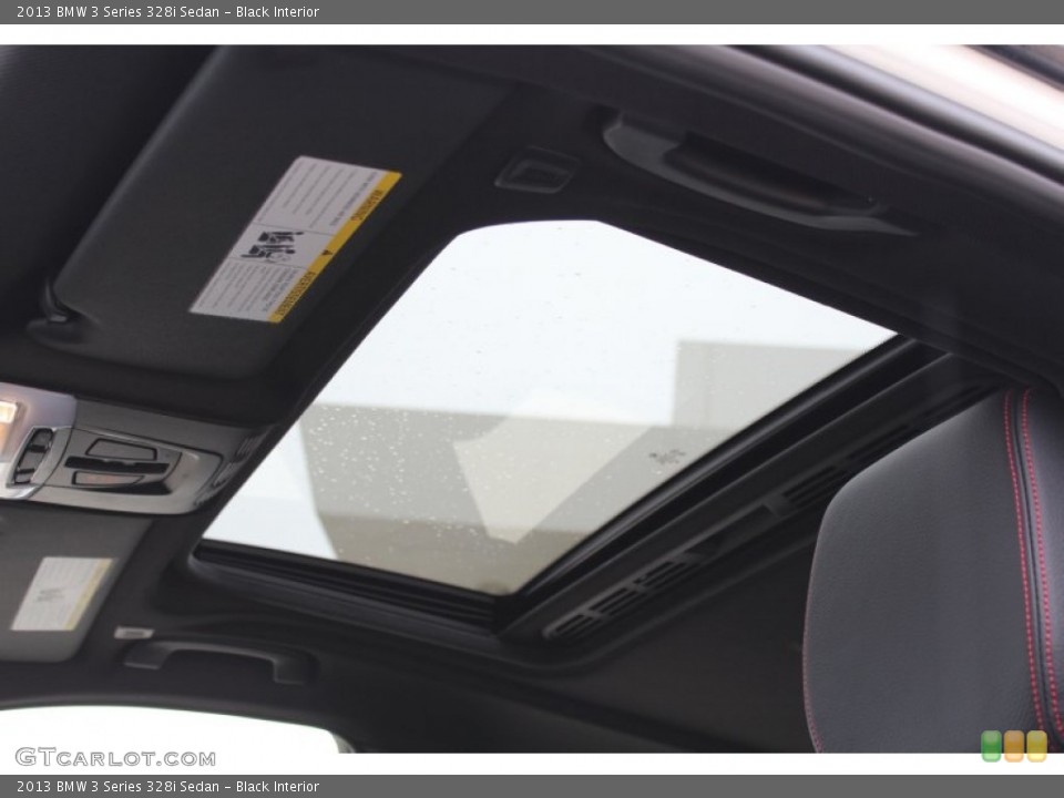 Black Interior Sunroof for the 2013 BMW 3 Series 328i Sedan #77643668